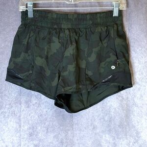 Women's Athletic Shorts in Camouflage Black